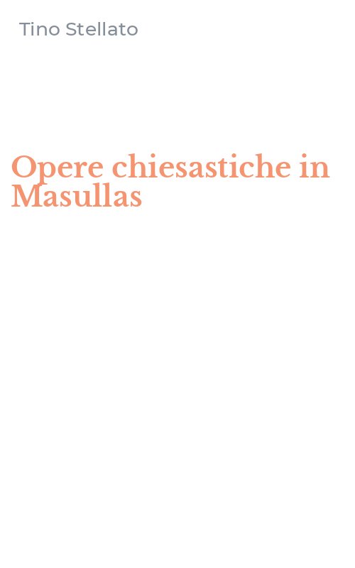 Opere chiesastiche in Masullas