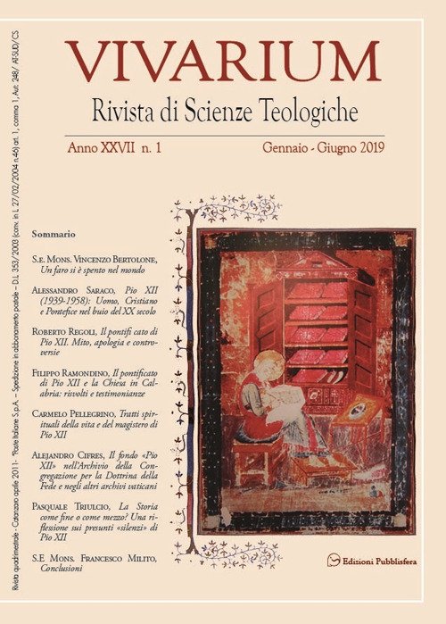 Vivarium. Rivista di scienze teologiche