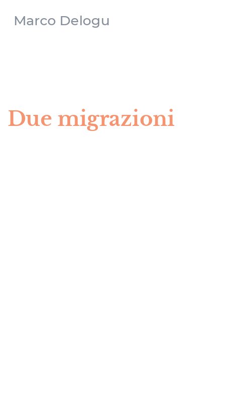 Due migrazioni