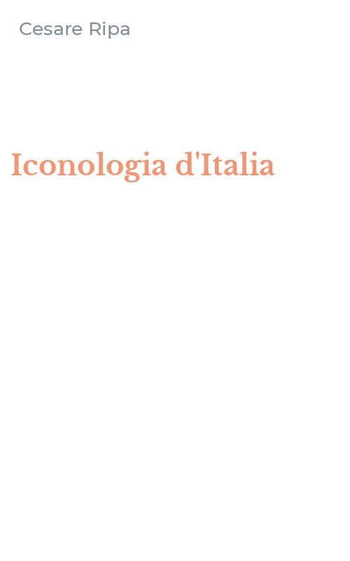 Iconologia d'Italia