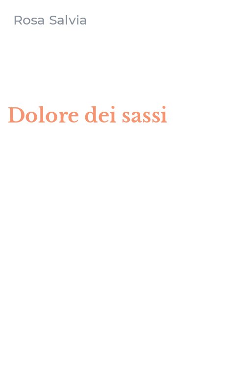 Dolore dei sassi