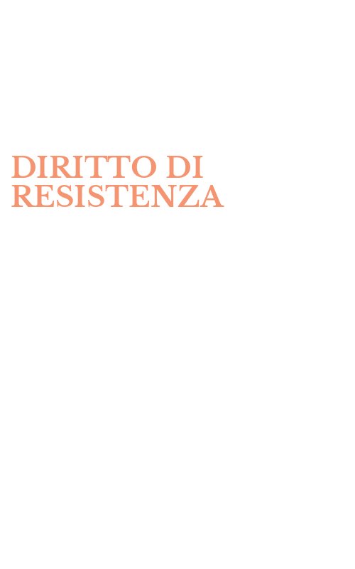 DIRITTO DI RESISTENZA