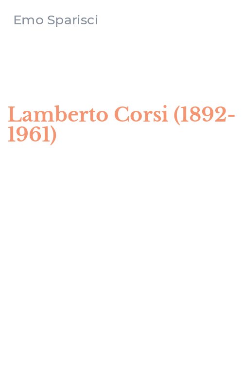 Lamberto Corsi (1892-1961)