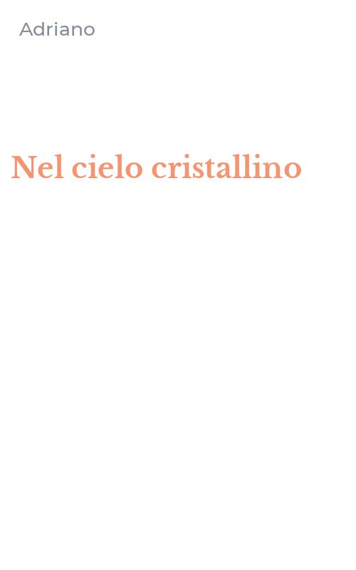 Nel cielo cristallino