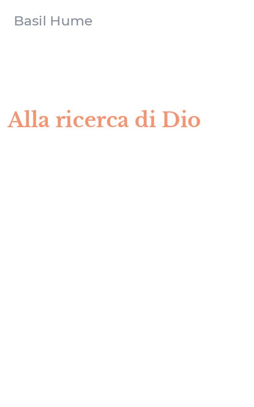 Alla ricerca di Dio