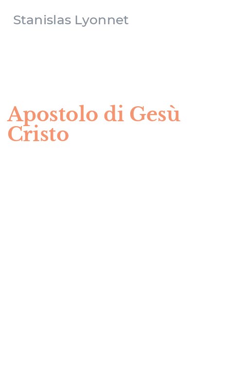 Apostolo di Gesù Cristo
