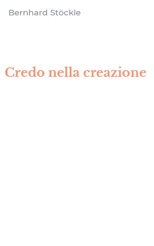 Credo nella creazione