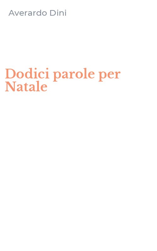 Dodici parole per Natale