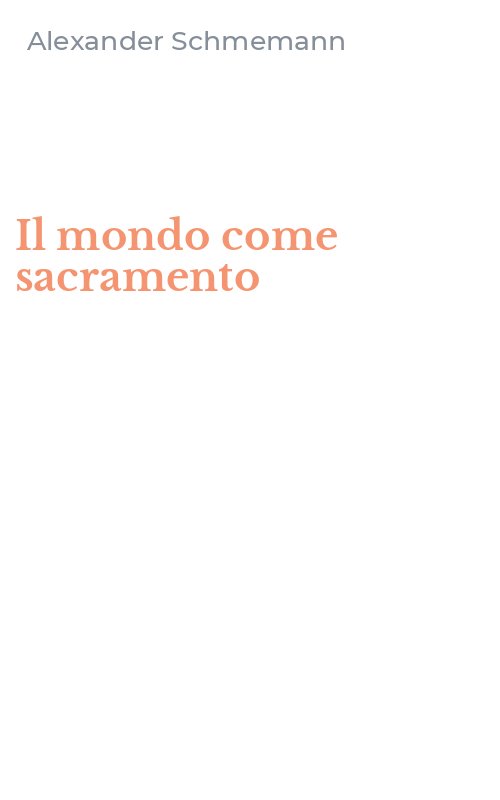 Il mondo come sacramento