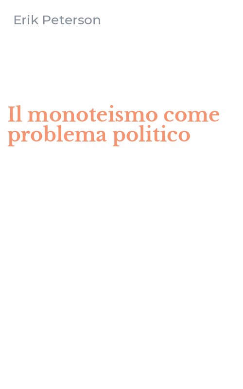 Il monoteismo come problema politico