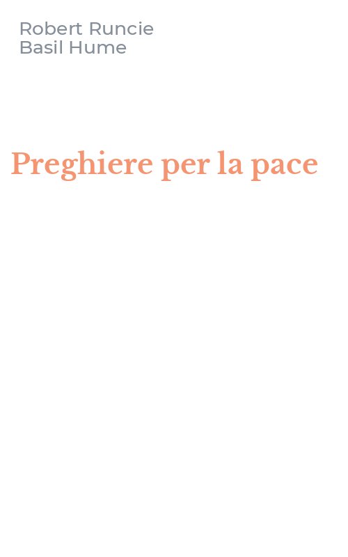 Preghiere per la pace