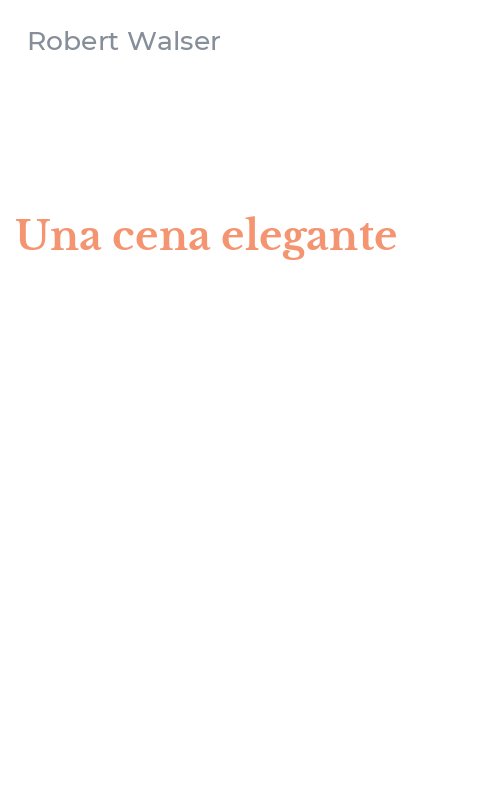 Una cena elegante