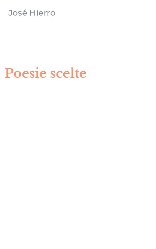 Poesie scelte