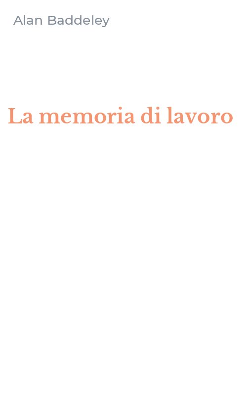 La memoria di lavoro