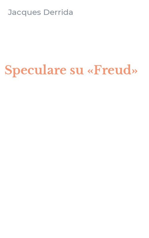 Speculare su «Freud»