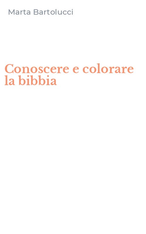 Conoscere e colorare la bibbia