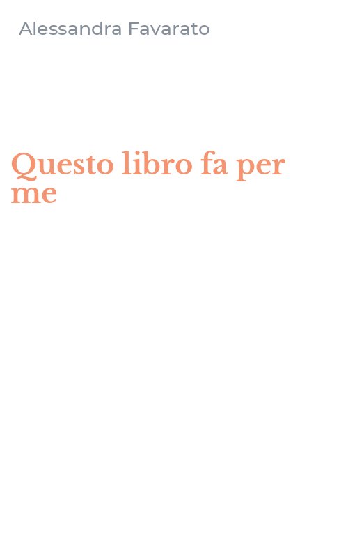Questo libro fa per me