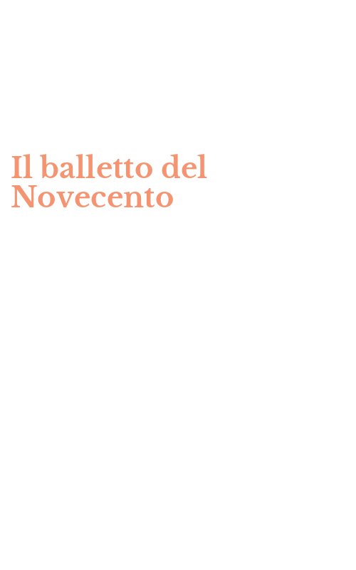 Il balletto del Novecento