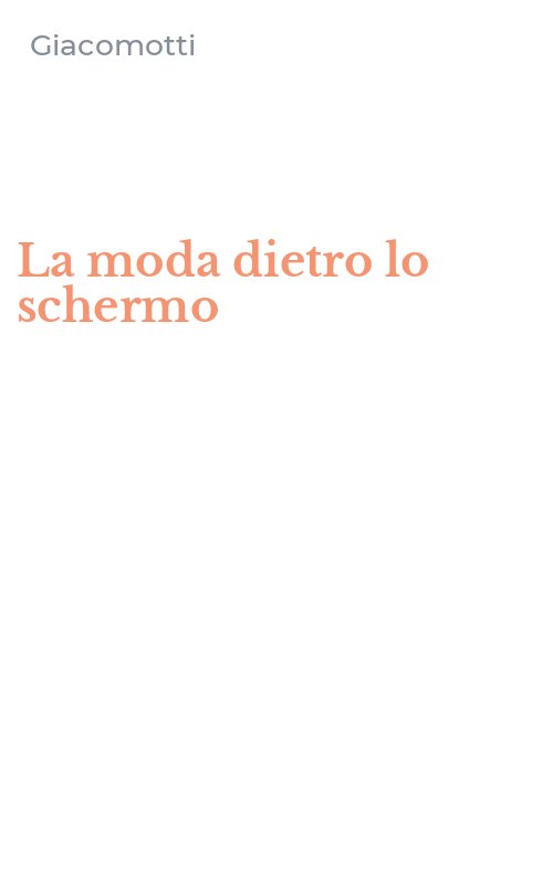 La moda dietro lo schermo