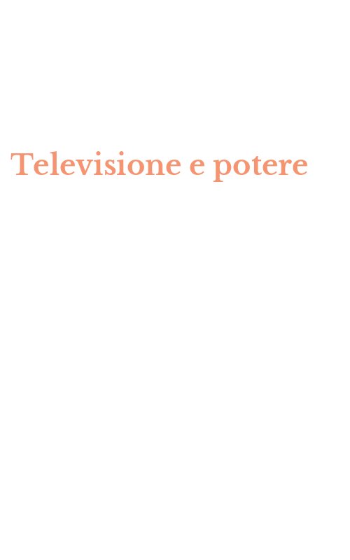 Televisione e potere