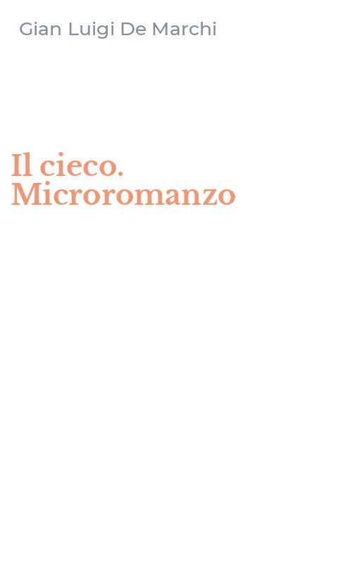 Il cieco. Microromanzo