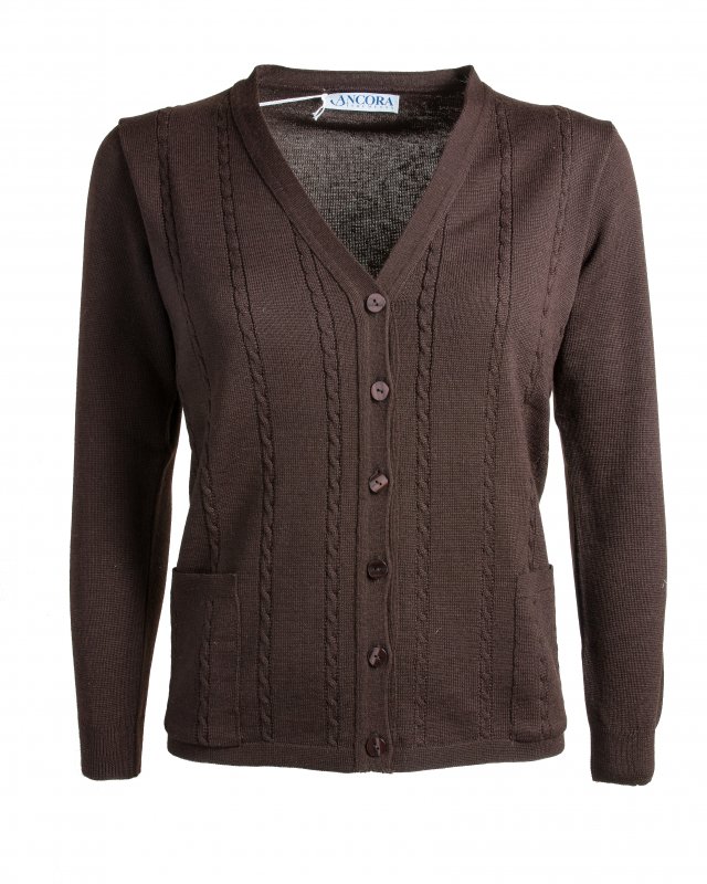 CARDIGAN COLORE MARRONE