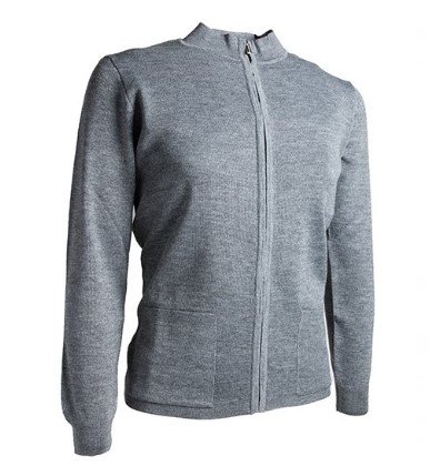 GIACCA COREANA CON ZIP E TASCHE GRIGIO