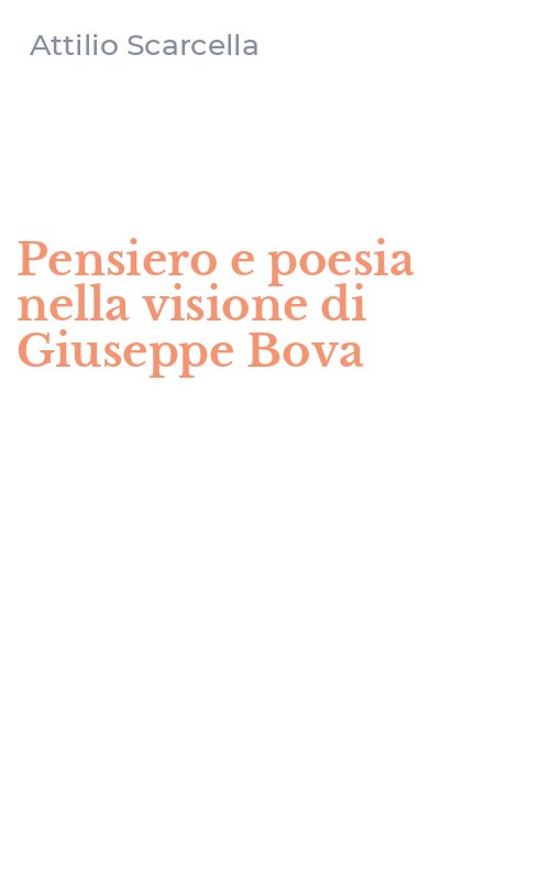 Pensiero e poesia nella visione di Giuseppe Bova
