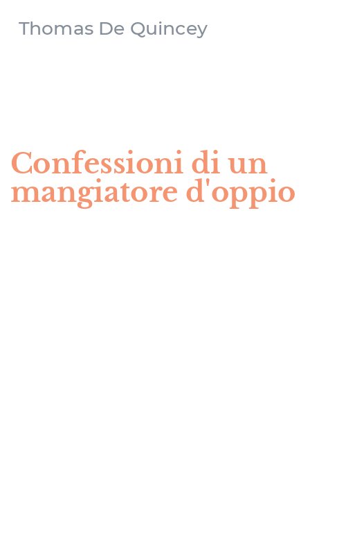 Confessioni di un mangiatore d'oppio
