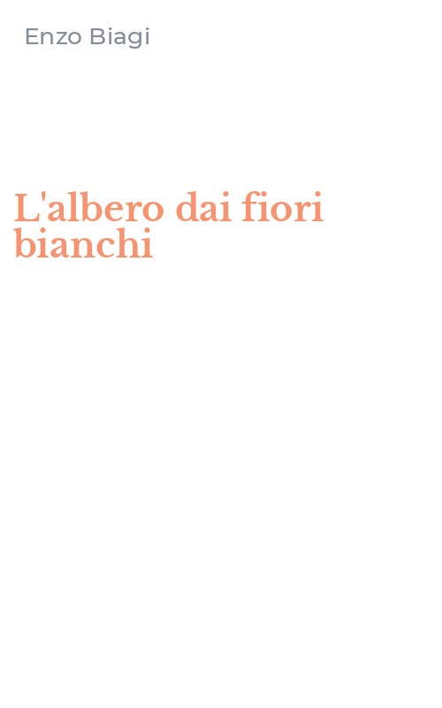 L'albero dai fiori bianchi