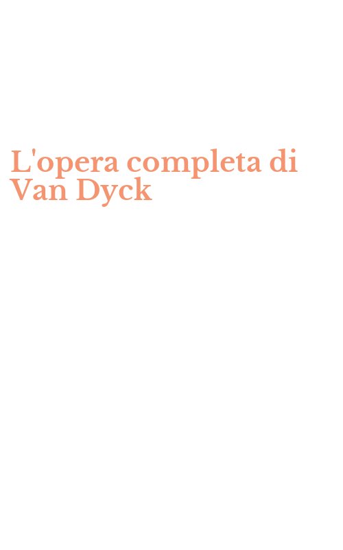 L'opera completa di Van Dyck