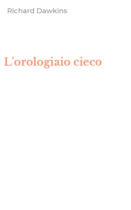 L'orologiaio cieco