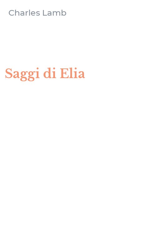 Saggi di Elia