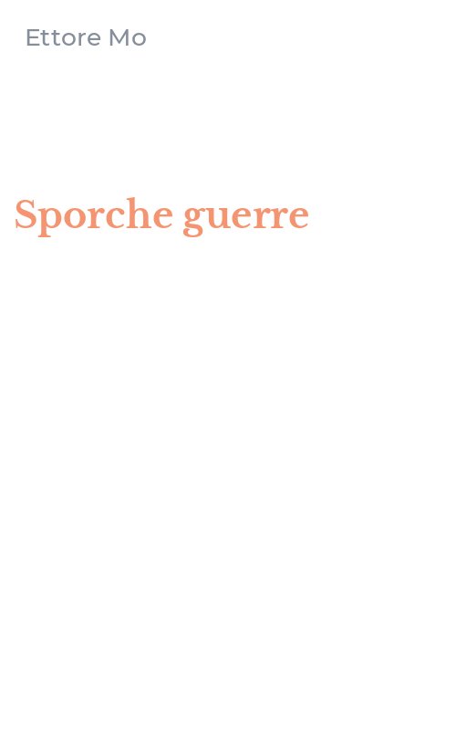 Sporche guerre
