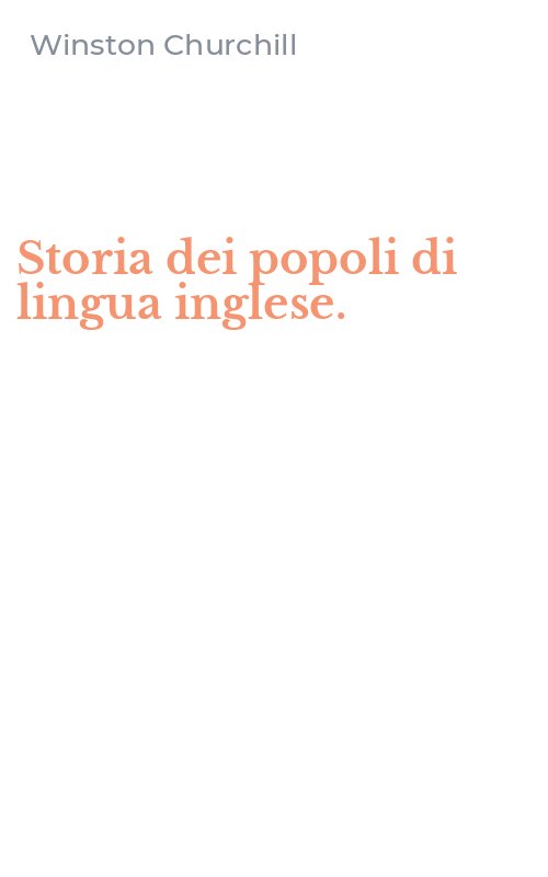 Storia dei popoli di lingua inglese.