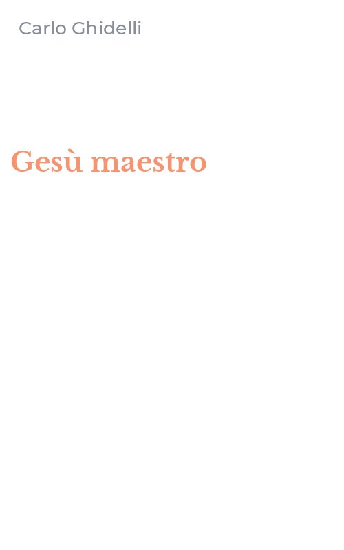 Gesù maestro