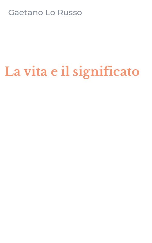 La vita e il significato