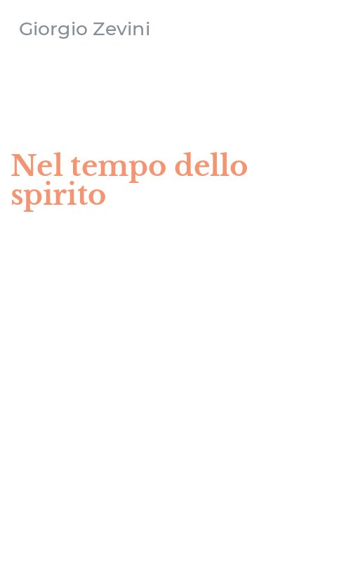 Nel tempo dello spirito