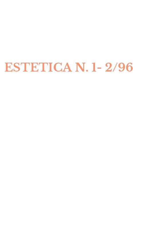 ESTETICA N. 1-2/96