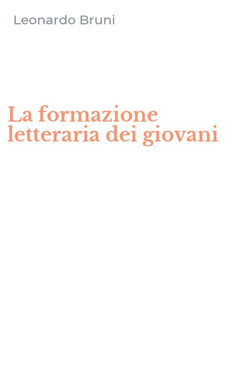 La formazione letteraria dei giovani