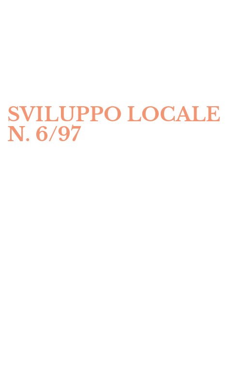 SVILUPPO LOCALE N. 6/97