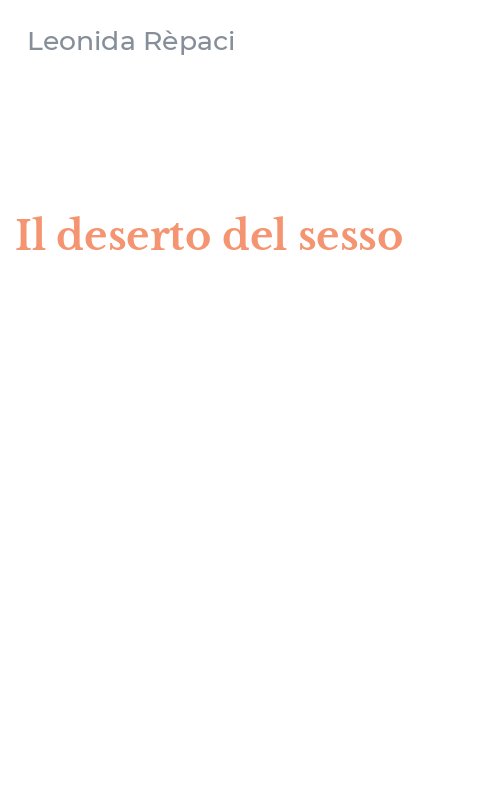 Il deserto del sesso