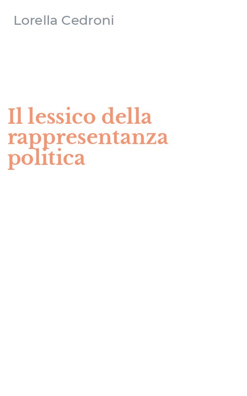Il lessico della rappresentanza politica