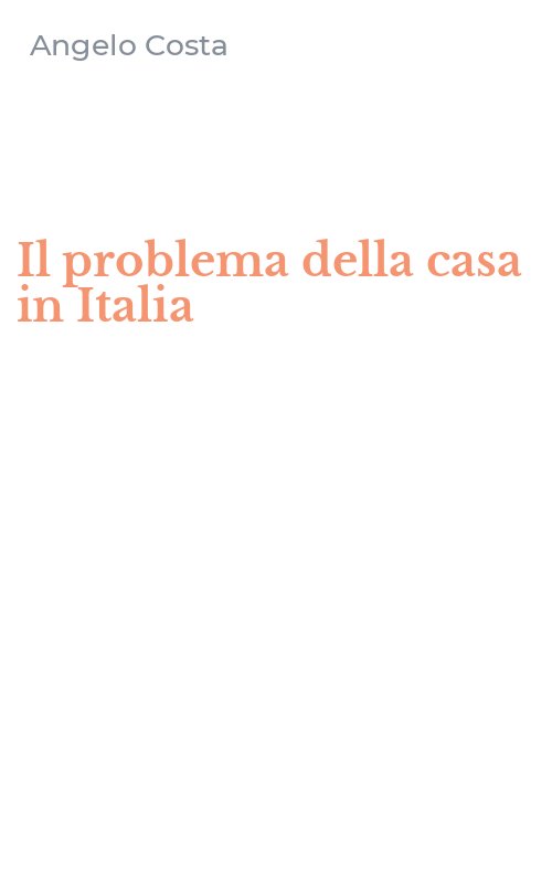 Il problema della casa in Italia