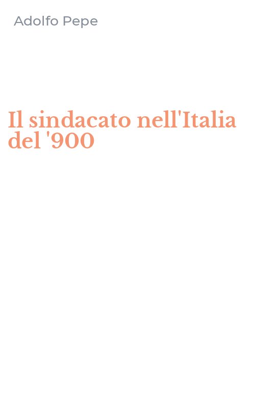 Il sindacato nell'Italia del '900