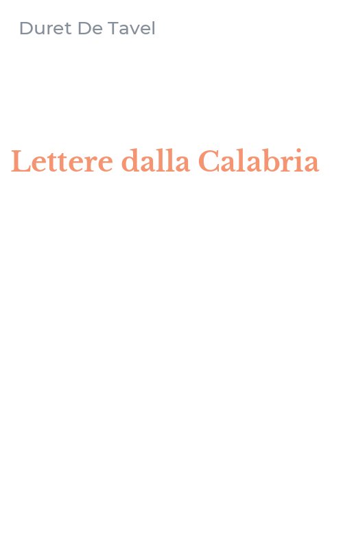 Lettere dalla Calabria