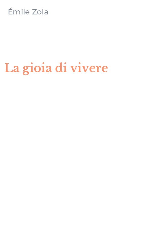 La gioia di vivere