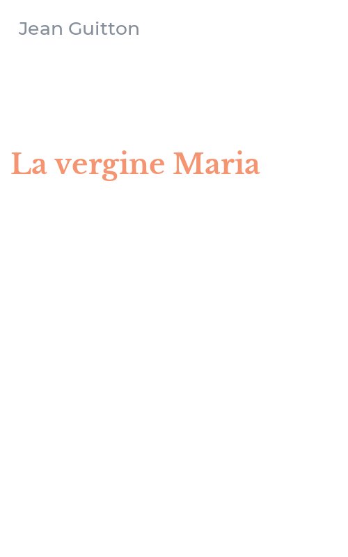 La vergine Maria