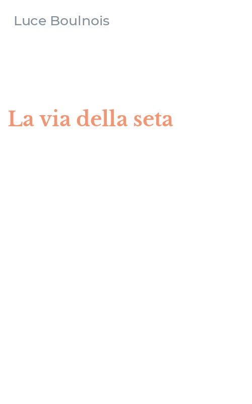 La via della seta