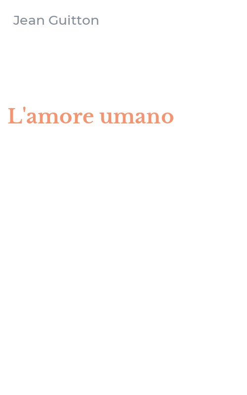 L'amore umano